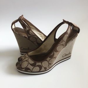Coach wedge heels